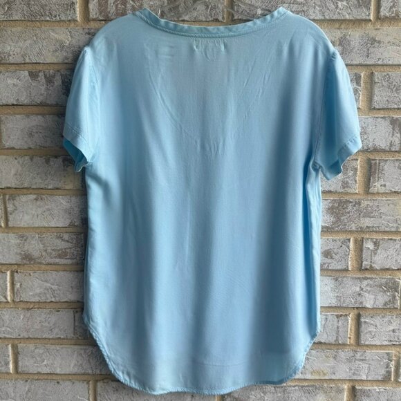 Cloth & Stone Short Sleeve V-Neck Hi-Low T-Shirt Women's Size M - Picture 3 of 8